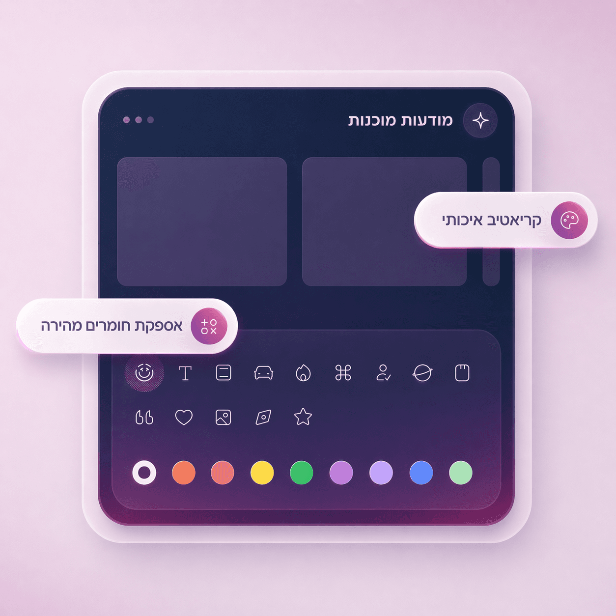 יצירת קריאייטיב במהירות ובכמויות